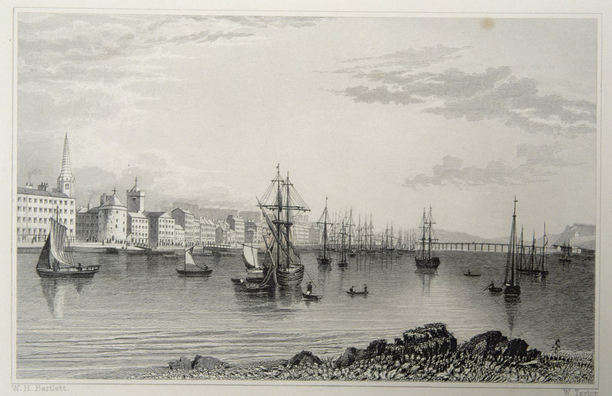 Waterford, Irlandia, grawerowane przez W. Taylor autorstwa William Henry Bartlett