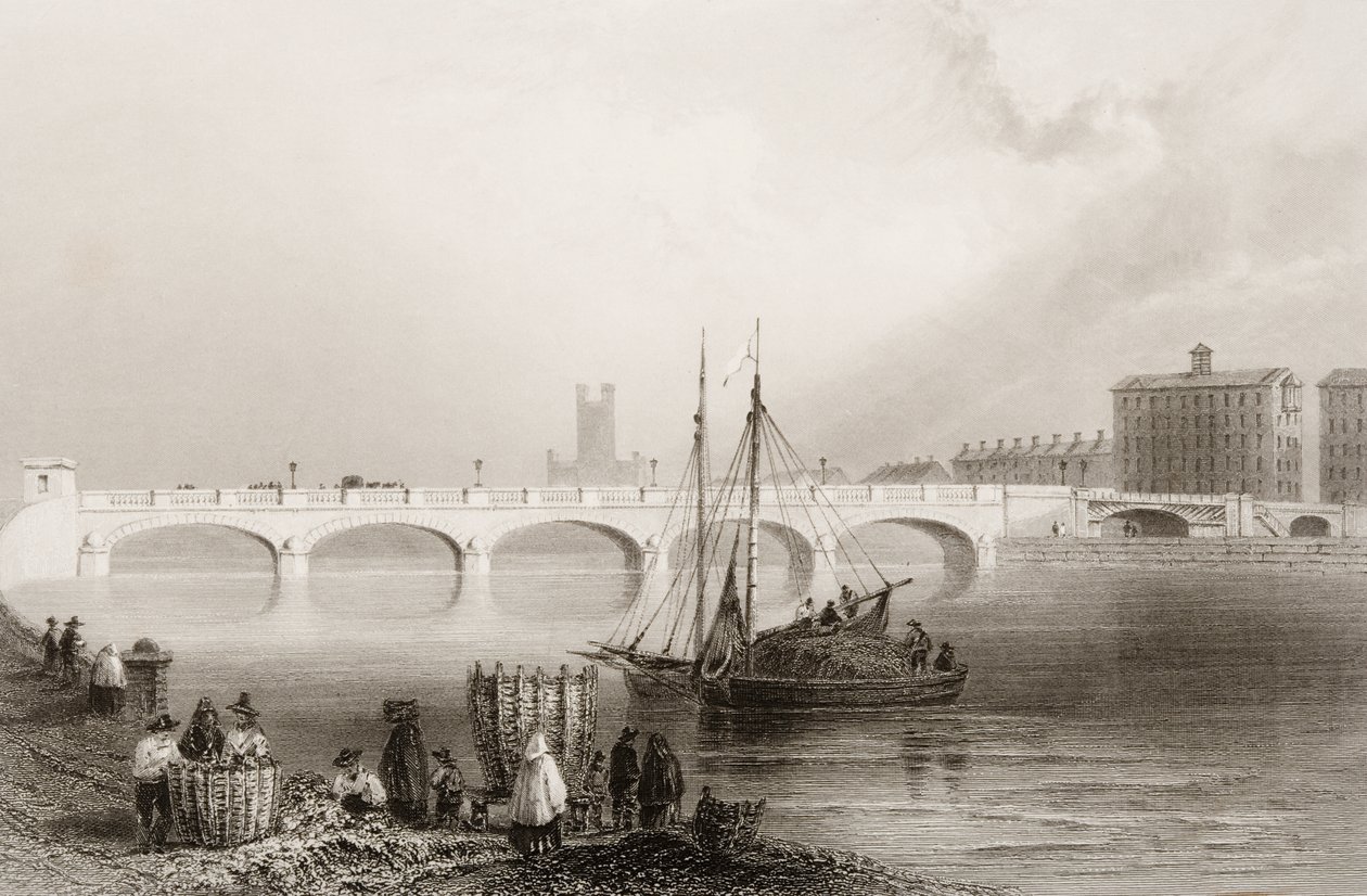Wellesley Bridge, Limerick, Irlandia, z „Scenery and Antiquities of Ireland” George