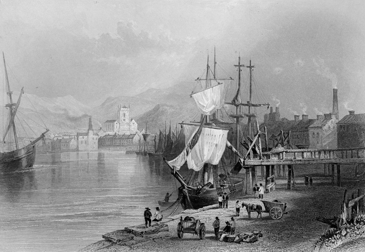 Workington, ok.1840-50 autorstwa William Henry Bartlett