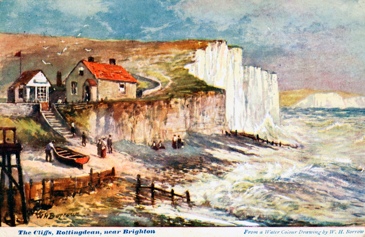 Klify, Rottingdean, niedaleko Brighton, 1905. autorstwa William Henry Borrow