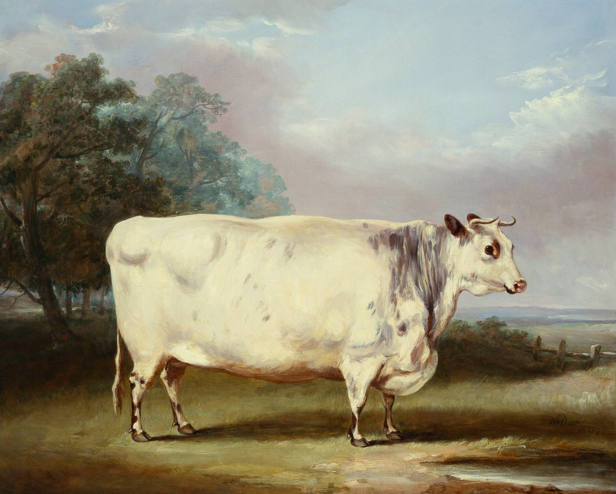Krowa-nagroda, 1838 autorstwa William Henry Davis