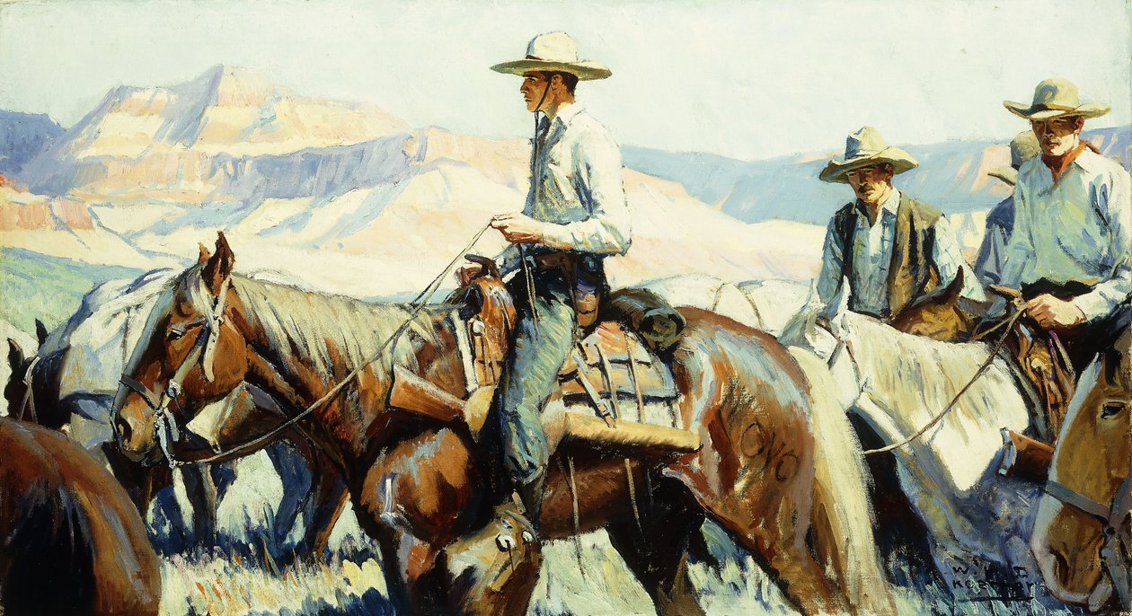 Wysoki w siodle autorstwa William Henry Dethlef Koerner
