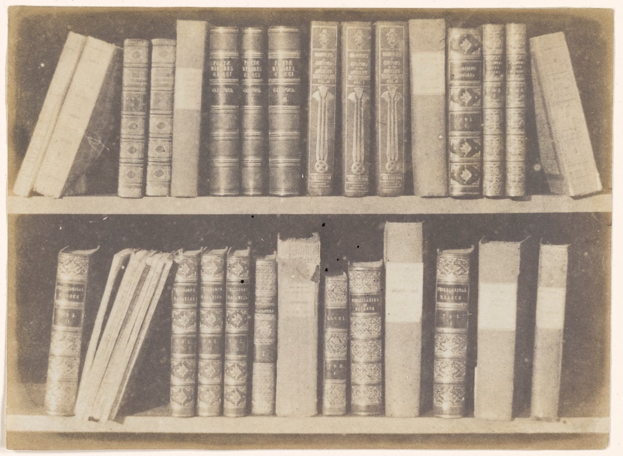 Scena w Bibliotece, płyta VIII z Ołówka natury autorstwa William Henry Fox Talbot