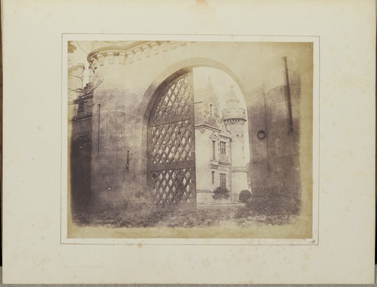 Brama wejściowa, Abbotsford autorstwa William Henry Fox Talbot
