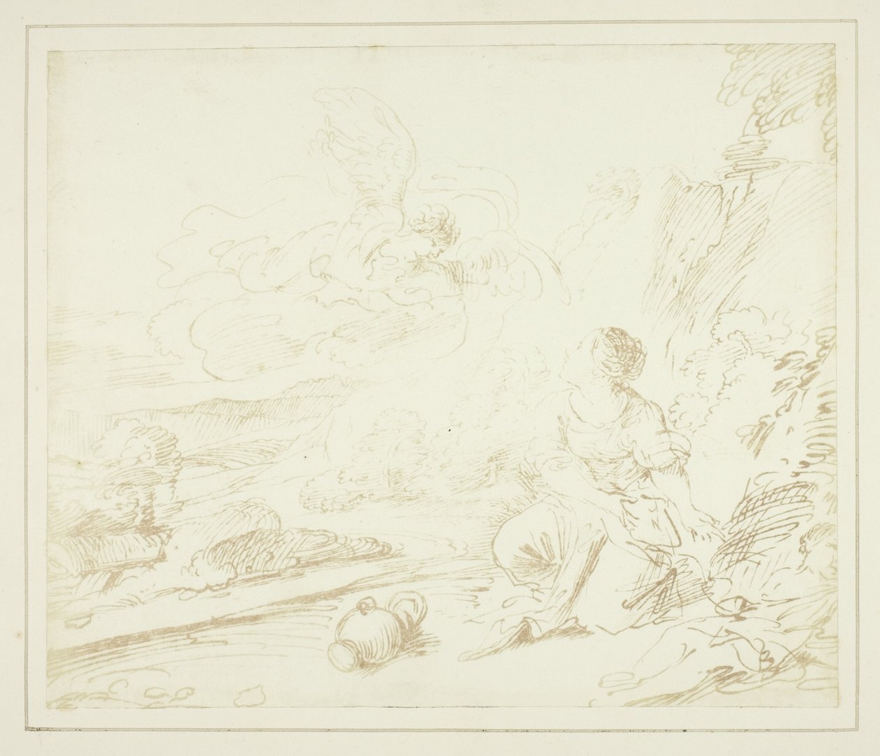 Hagar na pustyni autorstwa William Henry Fox Talbot