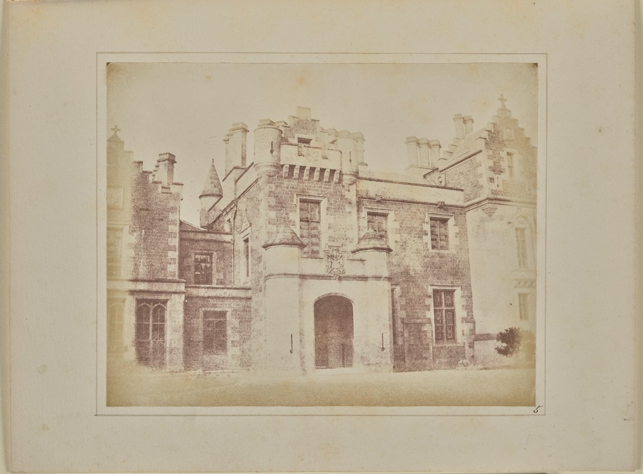 Drzwi holu, Abbotsford autorstwa William Henry Fox Talbot