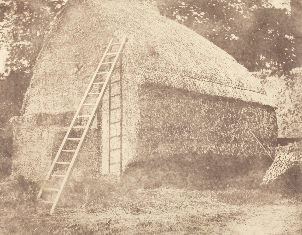 Stóg siana, 1844 r. (zdjęcie) autorstwa William Henry Fox Talbot