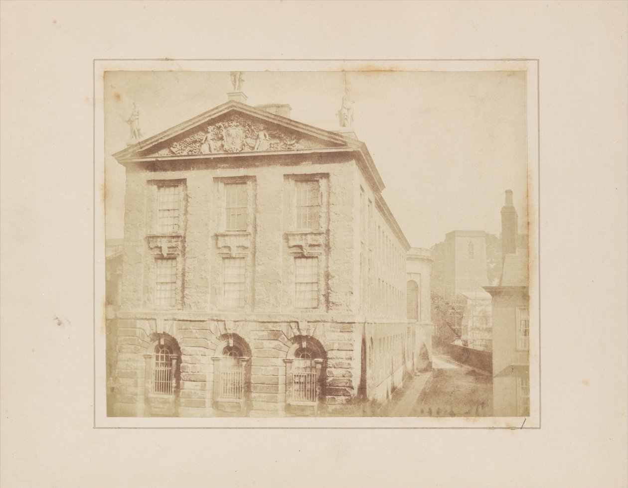 Część Queens College w Oksfordzie autorstwa William Henry Fox Talbot
