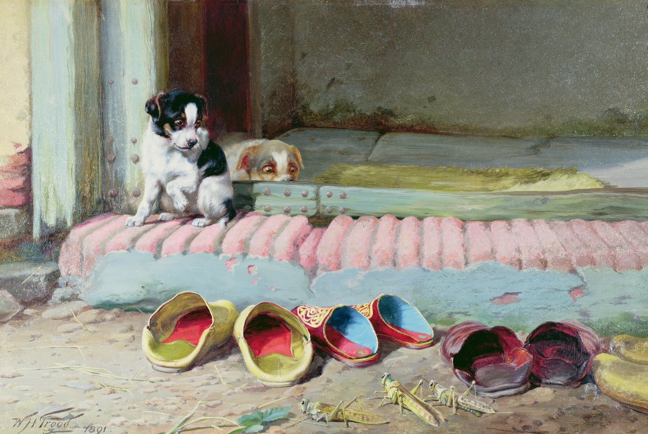 Przyjaciel czy wróg, 1891 autorstwa William Henry Hamilton Trood