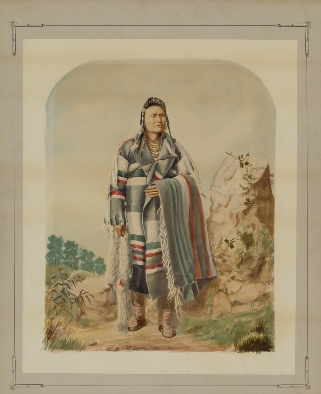 Wódz Joseph z plemienia Nez Perce autorstwa William Henry Holmes