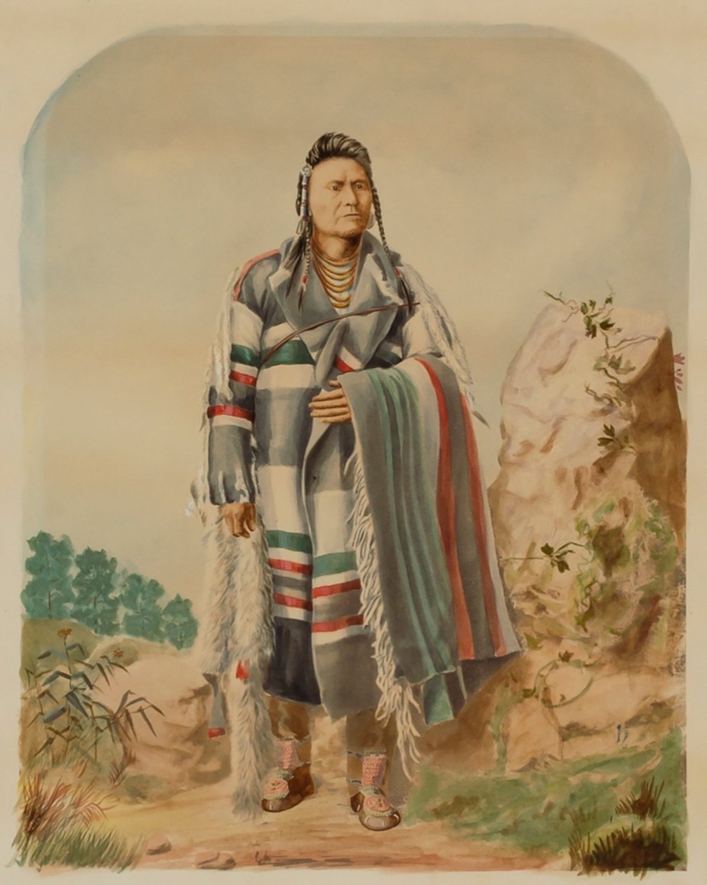 Naczelny Józef z Nez Perce, ca. 1880. autorstwa William Henry Holmes