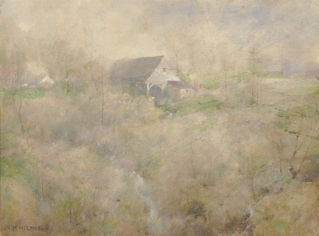 Mój stary młyn, Holmescroft, niedaleko Rockville autorstwa William Henry Holmes