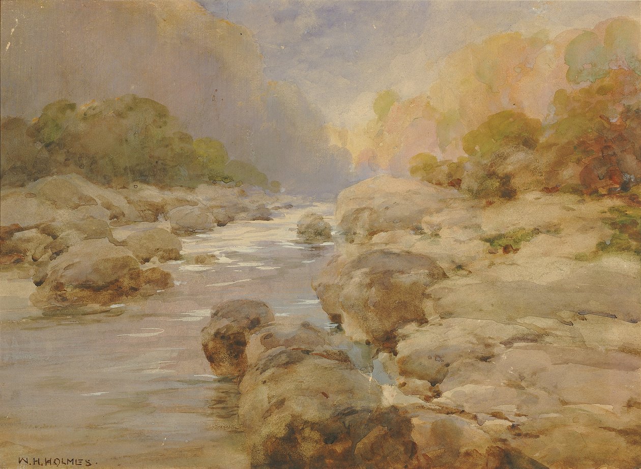 Niezmodyfikowany Rock Creek, około 1910 r. autorstwa William Henry Holmes