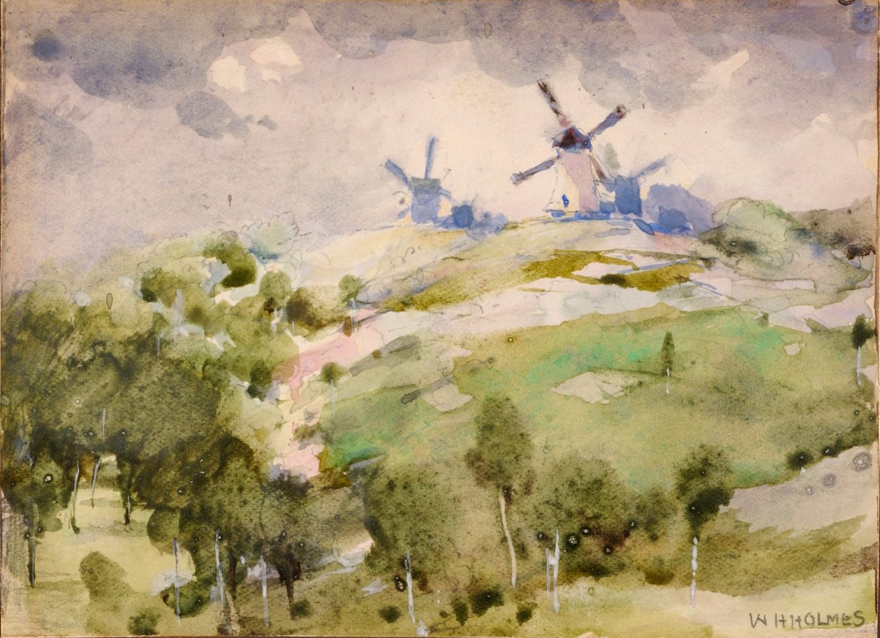 Wiatraki, b.d. autorstwa William Henry Holmes