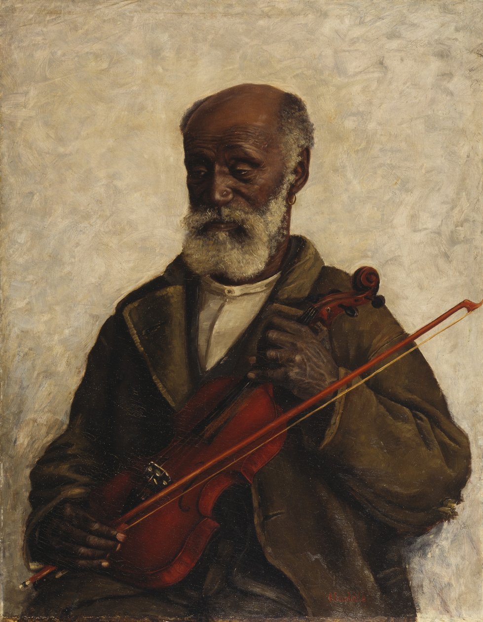 Stary niewolnik, ok. 1889 (olej na płótnie) autorstwa William Henry Huddle
