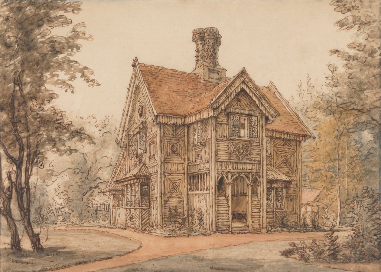 Loża w Cassiobury autorstwa William Henry Hunt