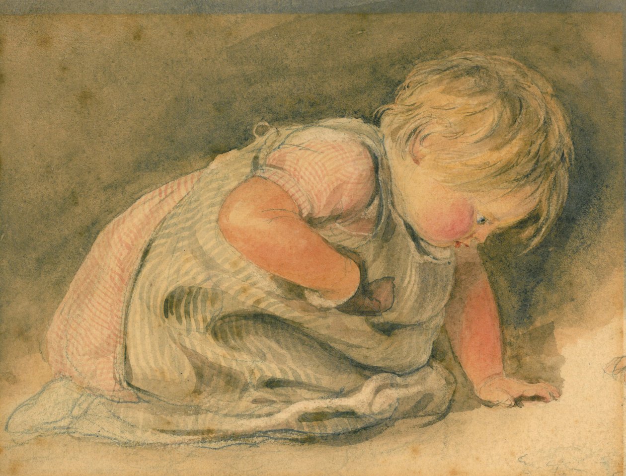 Ciekawość, szkic autorstwa William Henry Hunt