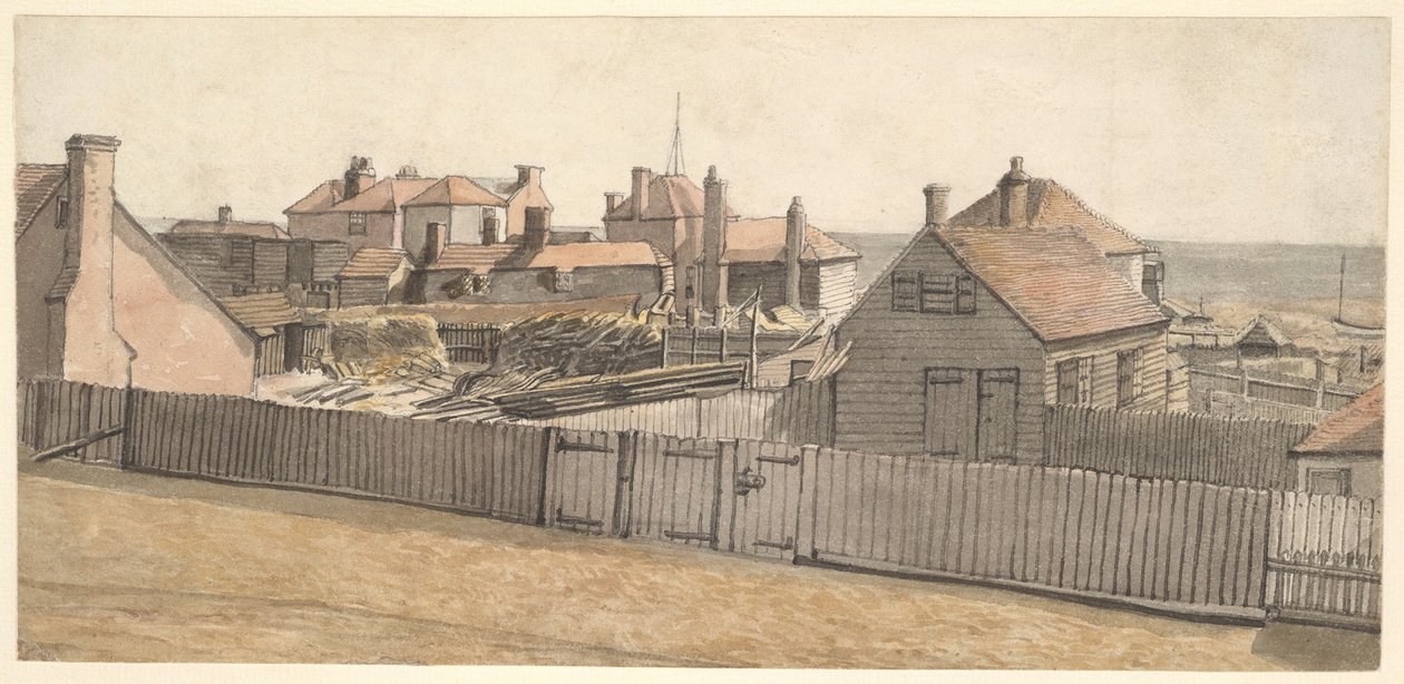 Domki rybackie w Hastings autorstwa William Henry Hunt