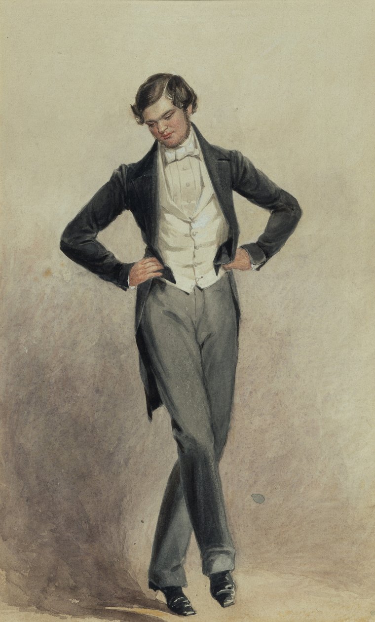 Piechur (akwarela na papierze) autorstwa William Henry Hunt