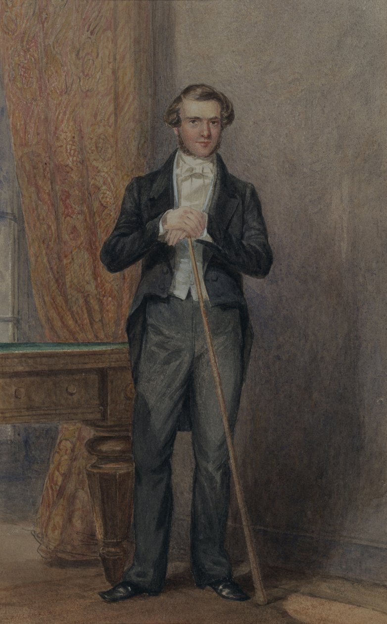 Pan młody komnat (akwarela na papierze) autorstwa William Henry Hunt