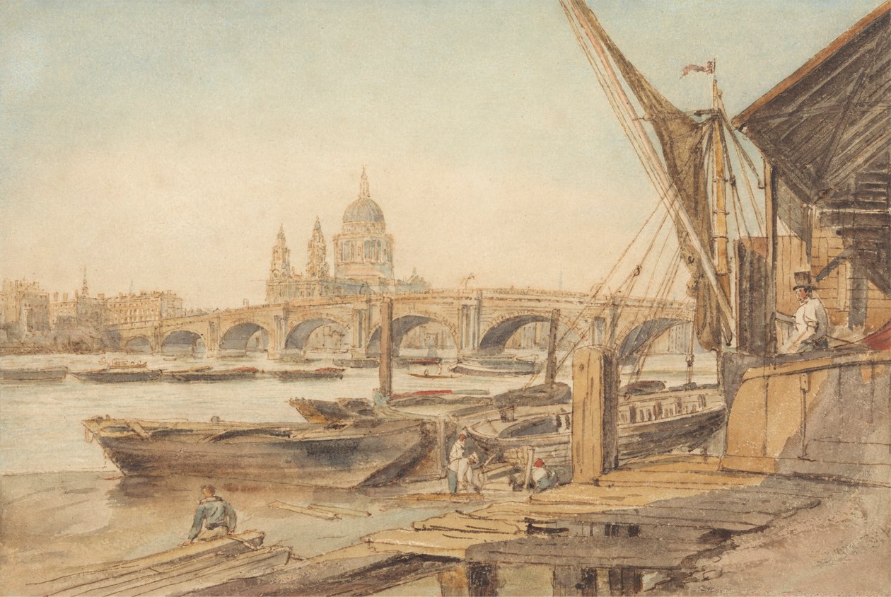 Katedra św. Pawła i most Blackfriars autorstwa William Henry Hunt