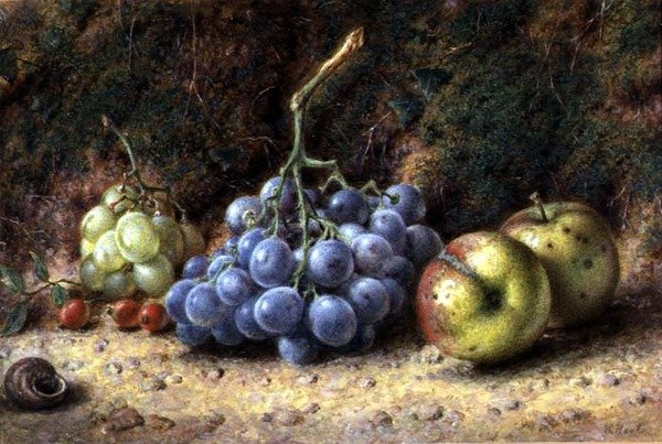 Martwa natura z owocami autorstwa William Henry Hunt