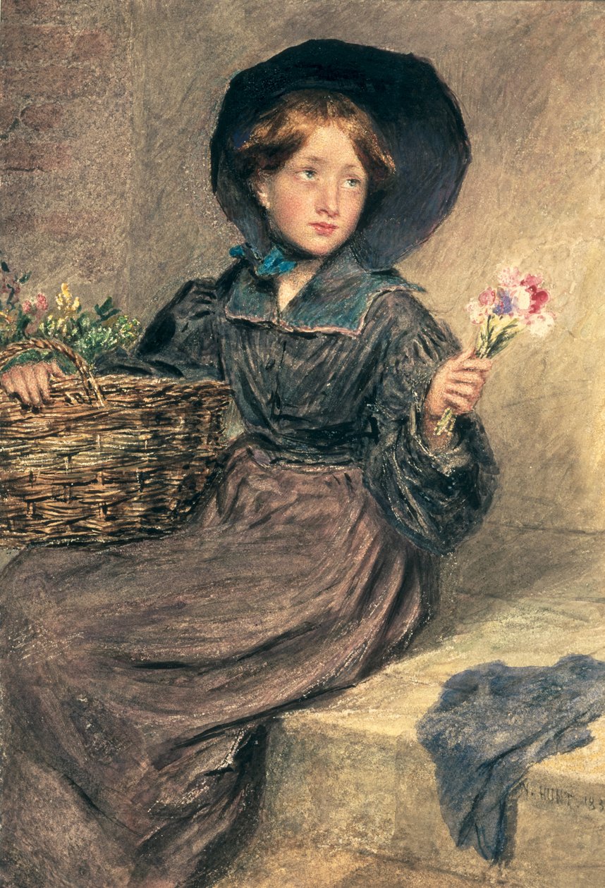 Dziewczyna-Kwiat autorstwa William Henry Hunt