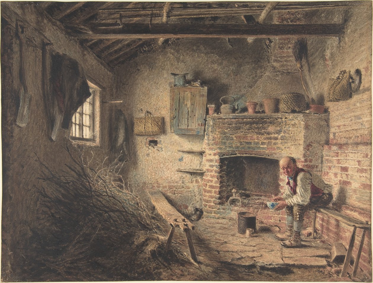 Śniadanie drwala (Posiłek zbieracza chrustu) autorstwa William Henry Hunt