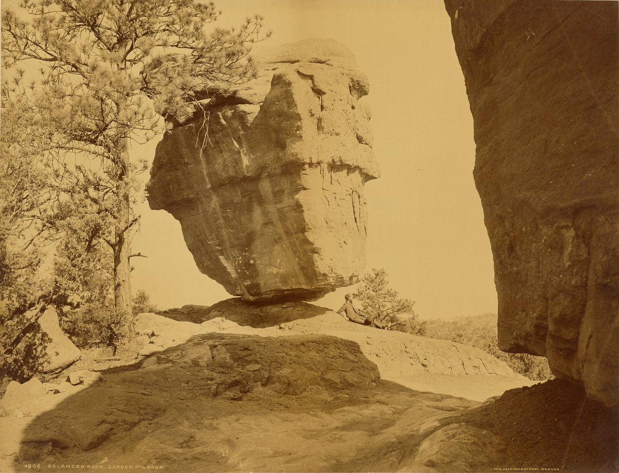 Balanced Rock, Ogród Bogów autorstwa William Henry Jackson
