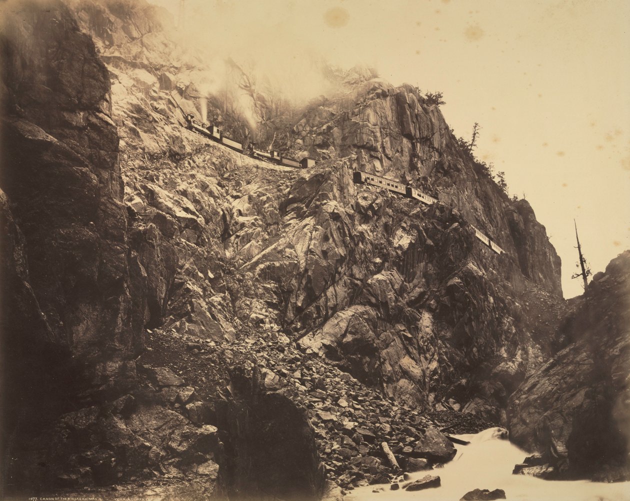 Kanion Rio las Animas, ok. 1930 r. 1882-1886. autorstwa William Henry Jackson