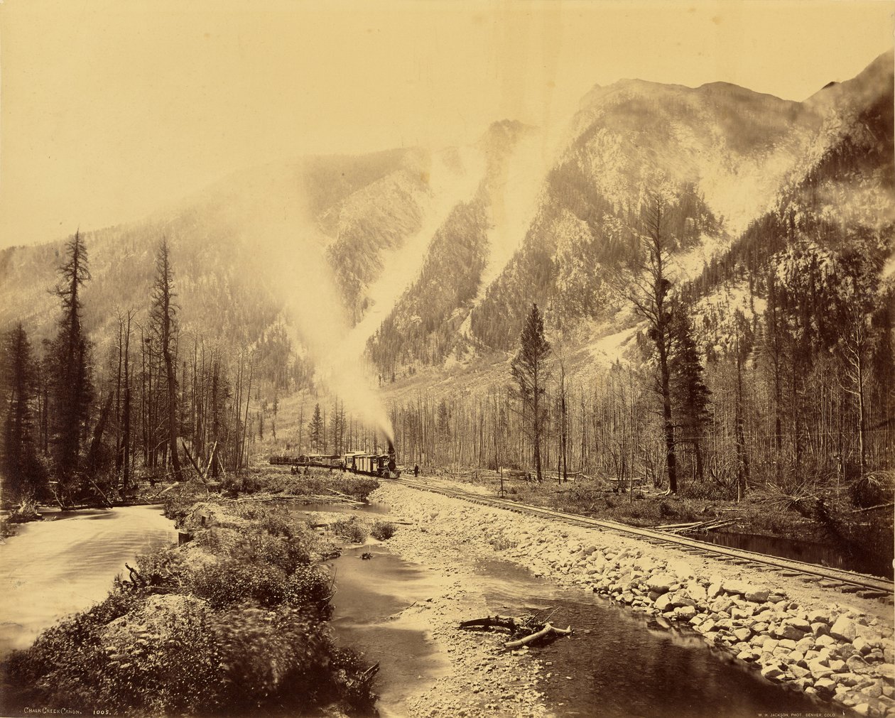 Kanion Chalk Creek autorstwa William Henry Jackson