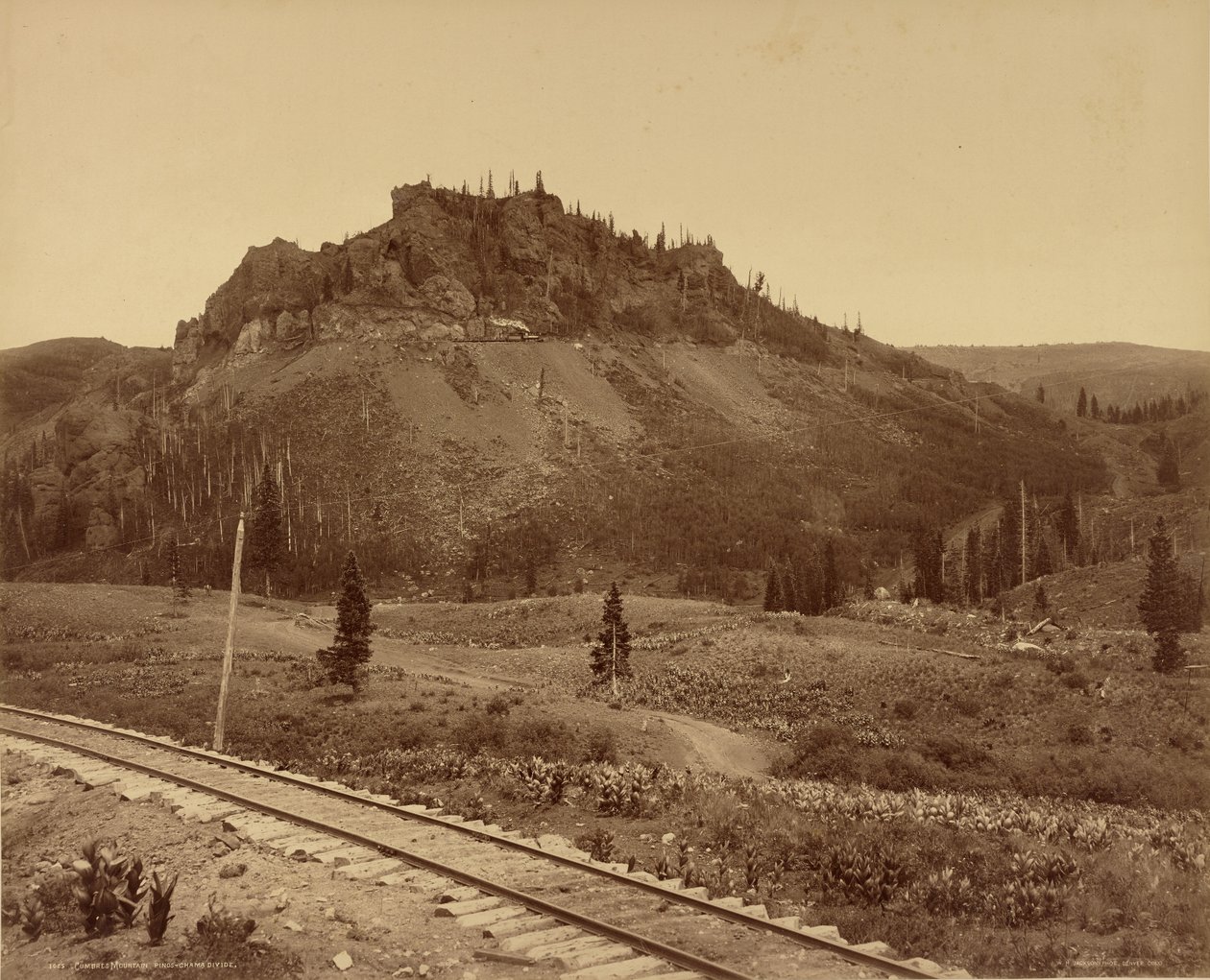 Góra Cumbres, dział wodny Pinos-Chama autorstwa William Henry Jackson
