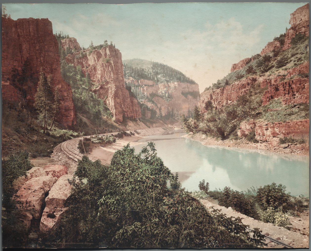 Echo Cliffs, Wielki Kanion Rzeki, lata 90. XIX wieku. autorstwa William Henry Jackson