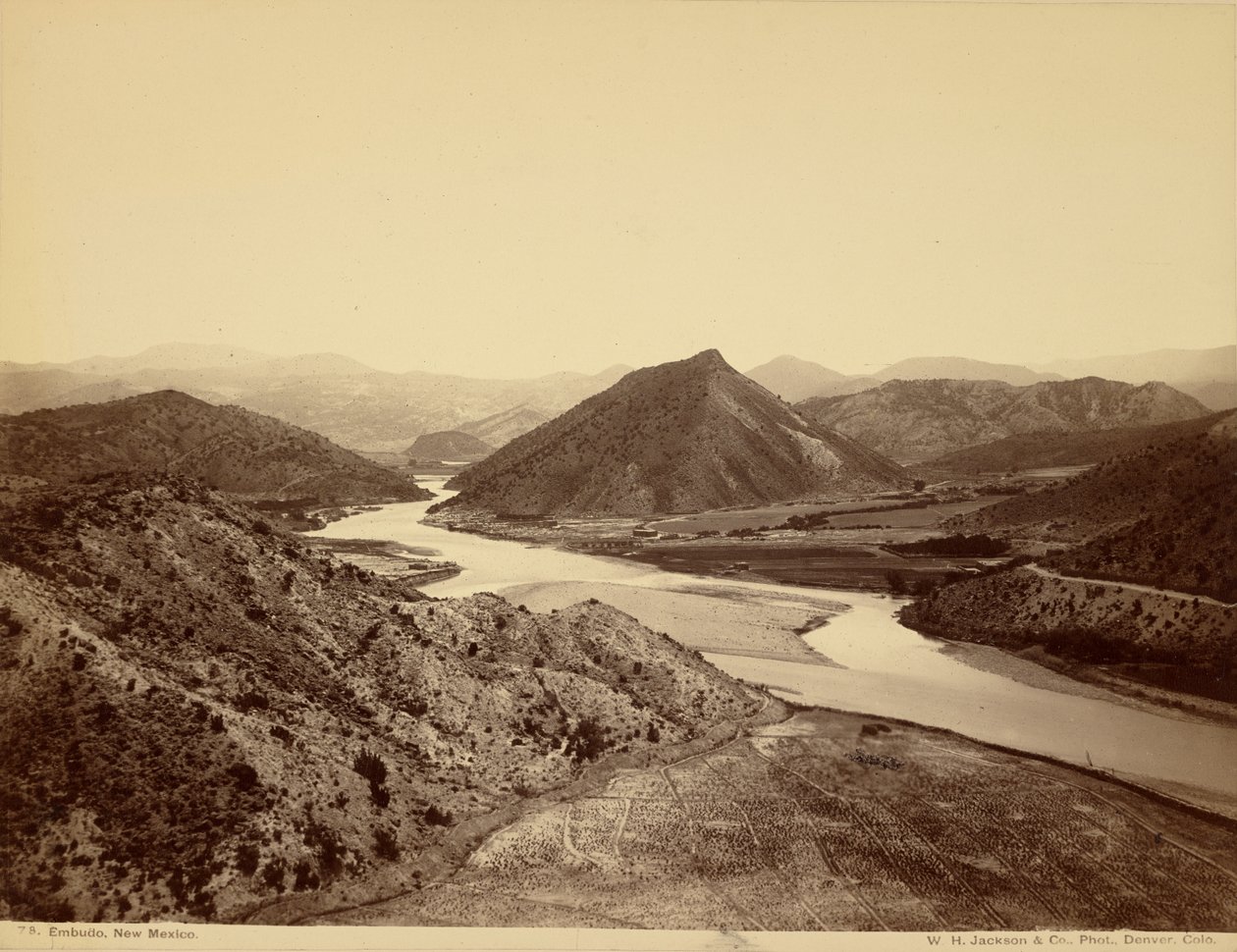 Embudo, Nowy Meksyk autorstwa William Henry Jackson