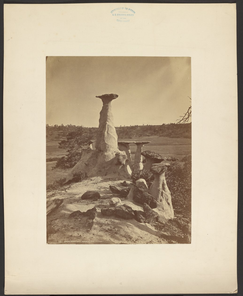 Eroded Sandstones, Monument Park, Kolorado autorstwa William Henry Jackson