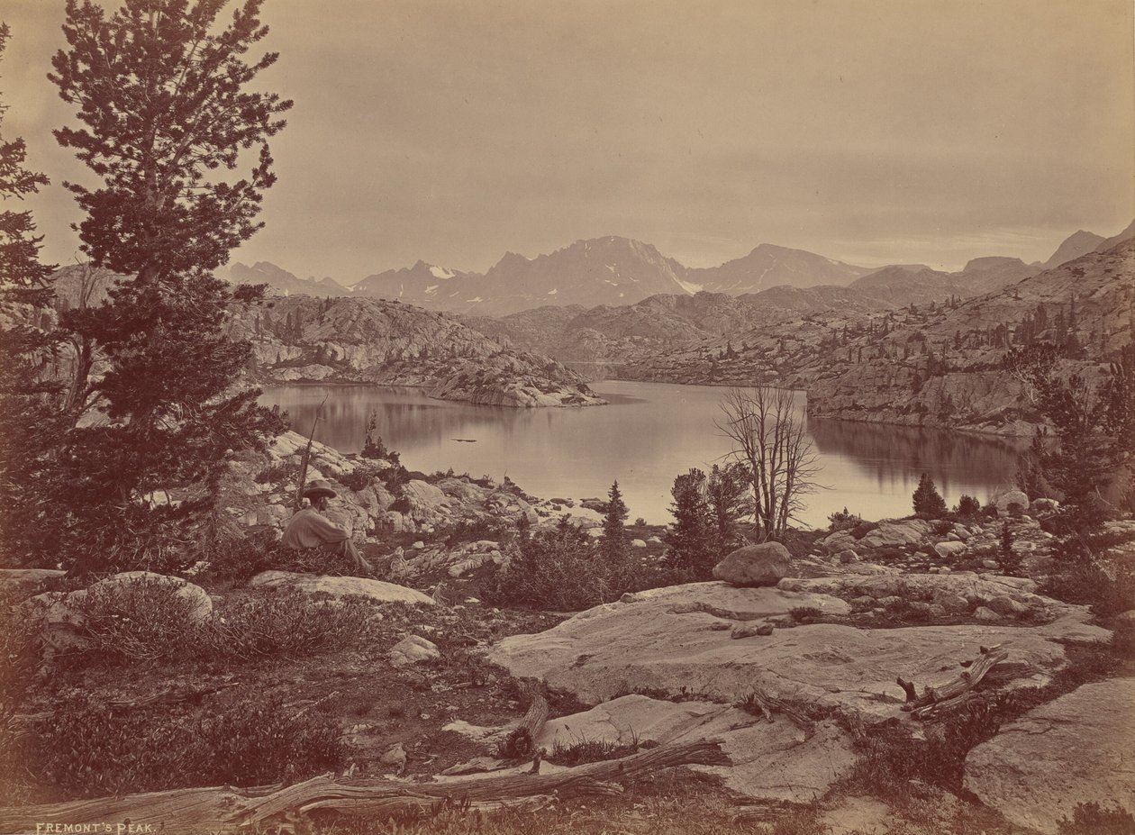 Szczyt Fremont w wąwozie Wind River w stanie Wyoming autorstwa William Henry Jackson