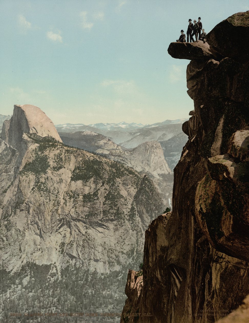 Glacier Point i South Dome, Dolina Yosemite, Kalifornia, opublikowane w 1898 roku (zdjęcie) autorstwa William Henry Jackson