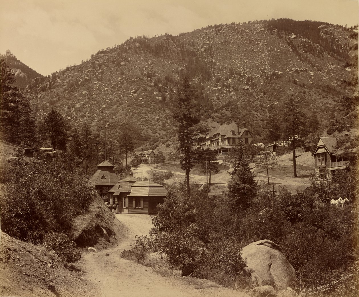 Hotel Iron Springs, Manitou autorstwa William Henry Jackson
