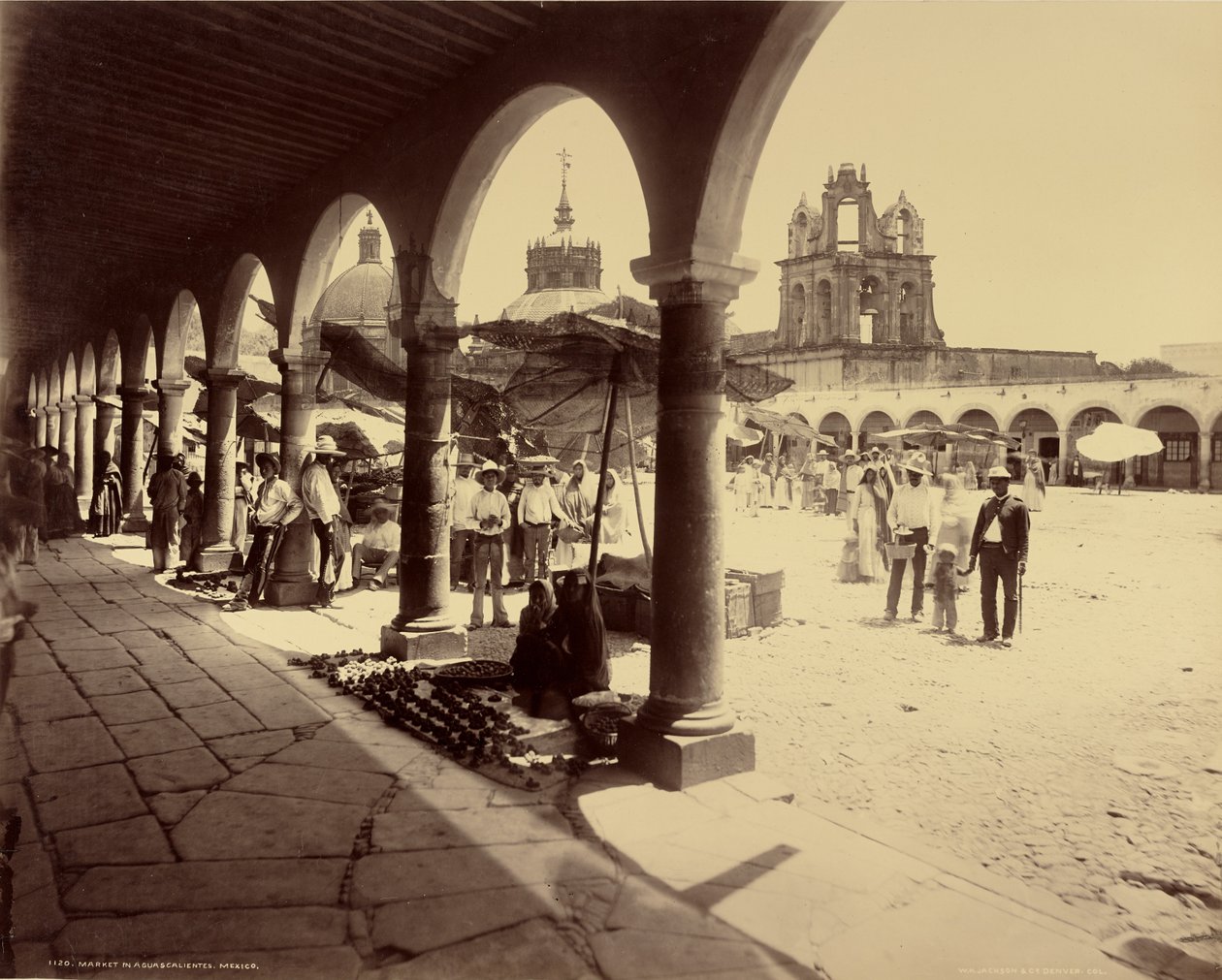 Targ w Aguascalientes w Meksyku autorstwa William Henry Jackson
