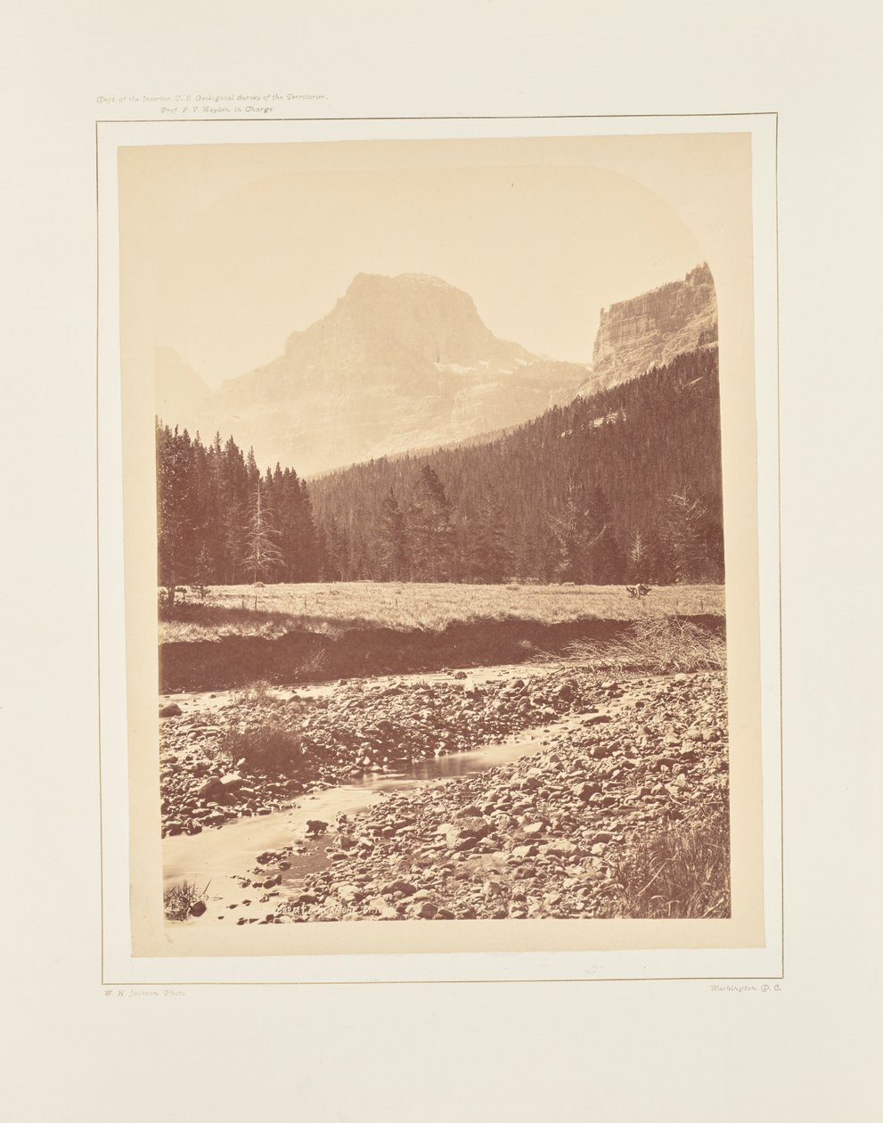 Palace Butte, w pobliżu Mount Blackmore autorstwa William Henry Jackson