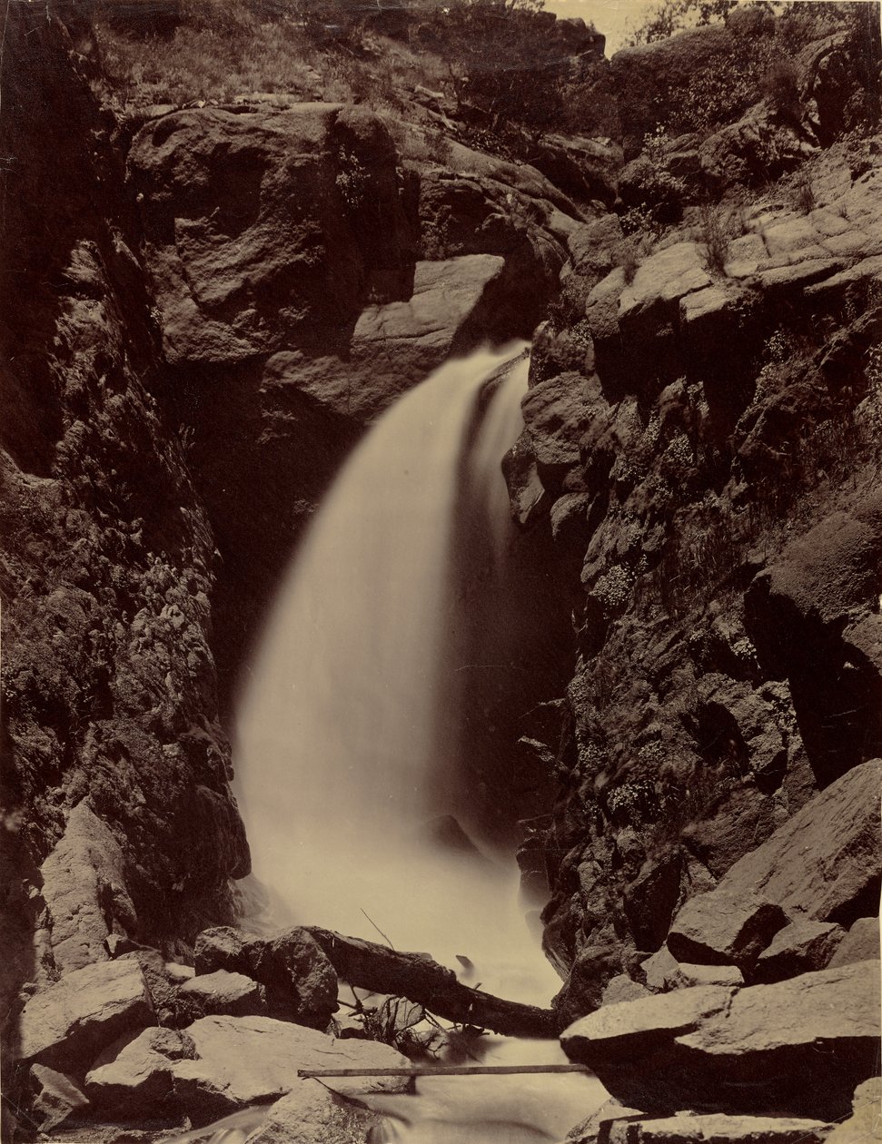 [Wodospady Tęczowe, Ute Pass, Manitou Springs, Kolorado] autorstwa William Henry Jackson