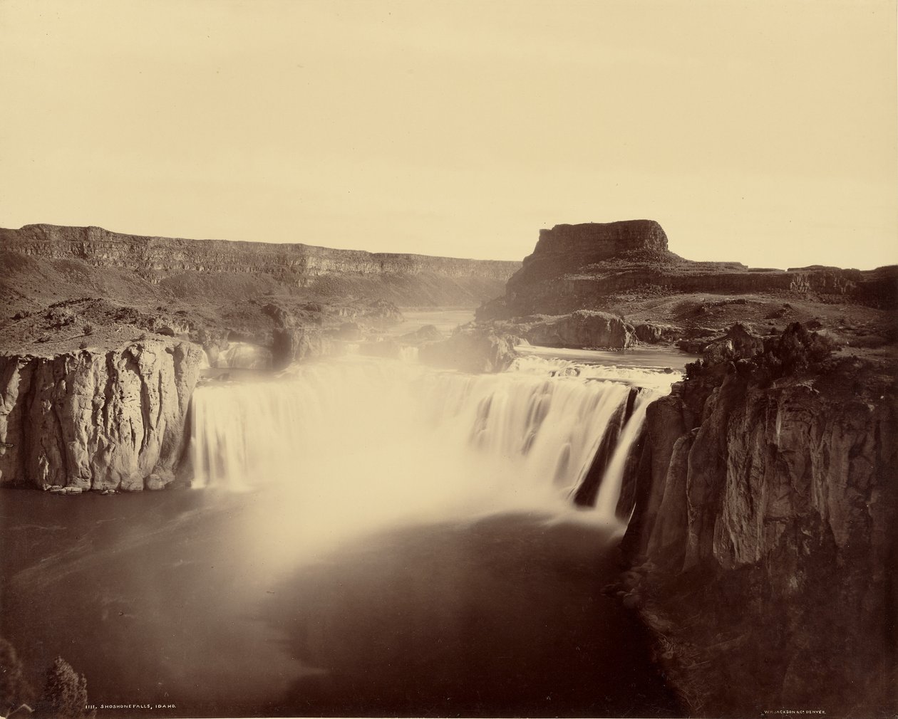 Wodospad Shoshone, Idaho autorstwa William Henry Jackson