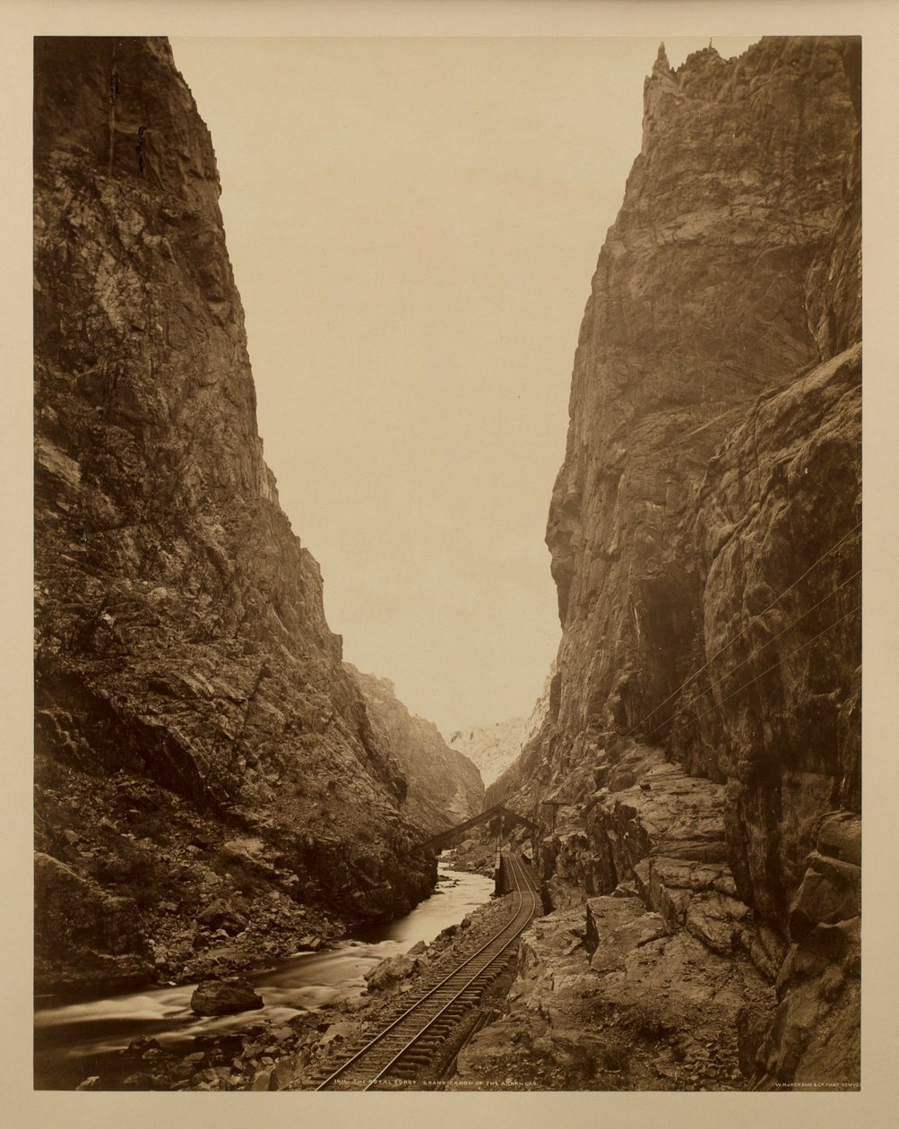 Wąwóz Królewski, Wielki Kanion Arkansas autorstwa William Henry Jackson