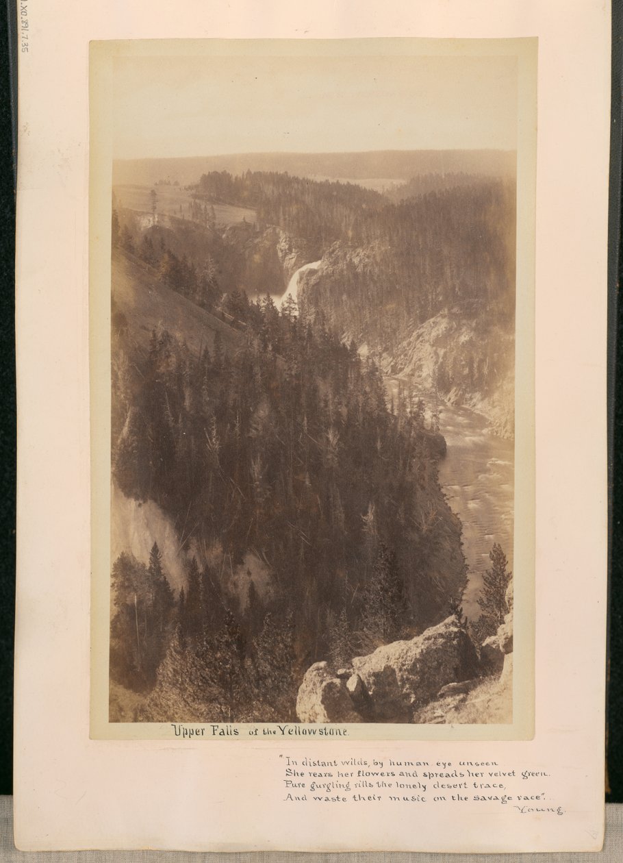 Górny wodospad Yellowstone autorstwa William Henry Jackson