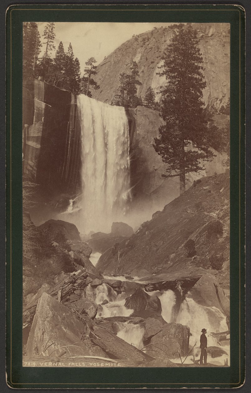 Wodospad Vernal. Yosemite. autorstwa William Henry Jackson