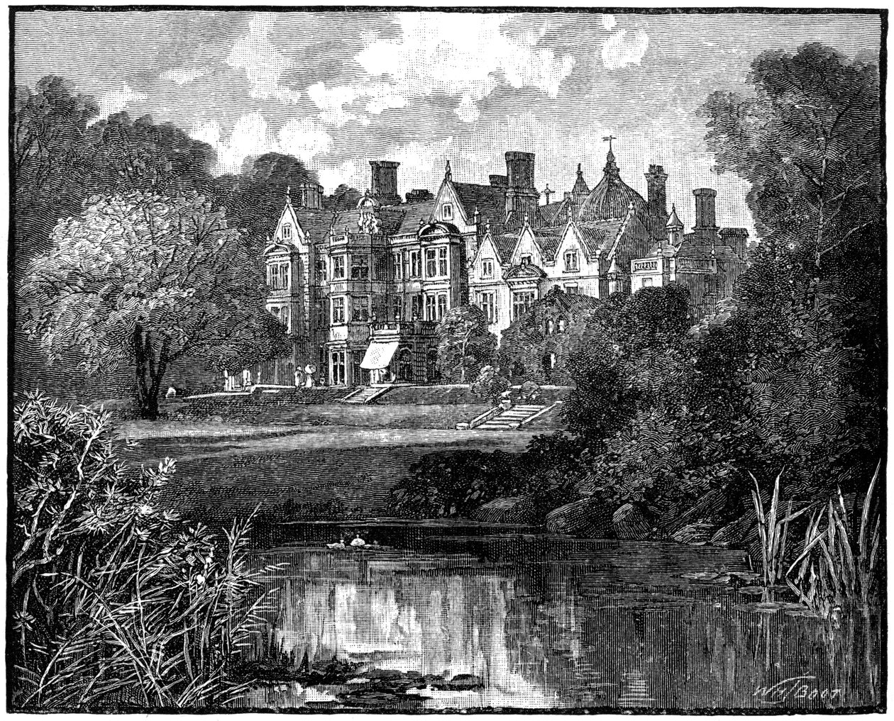 Dom Sandringhama, Norfolk, 1900. autorstwa William Henry James Boot
