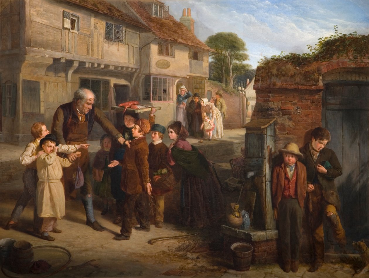 Rozbite okno, 1855 autorstwa William Henry Knight