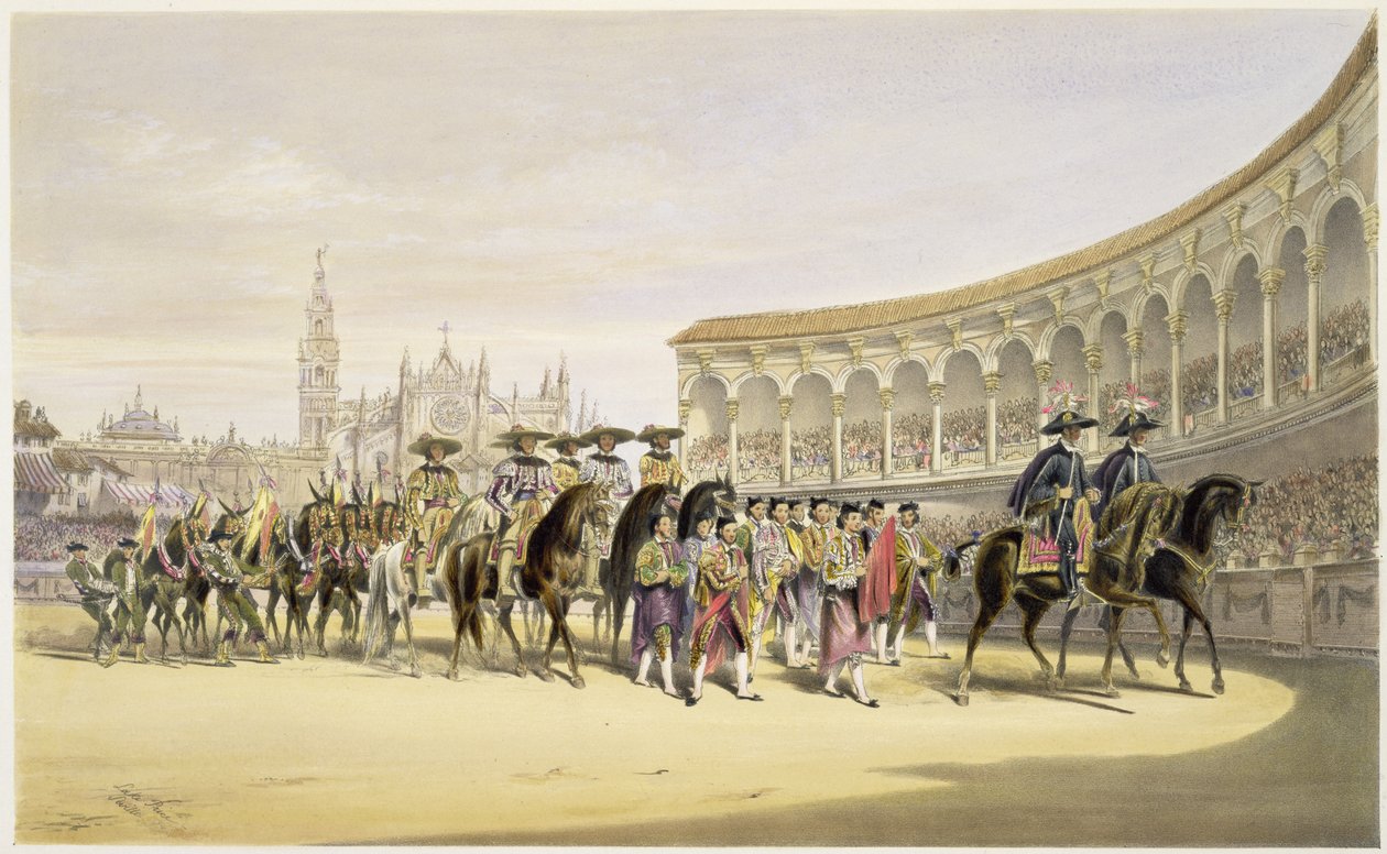 Wejście Toreros w procesji, 1865 autorstwa William Henry Lake Price