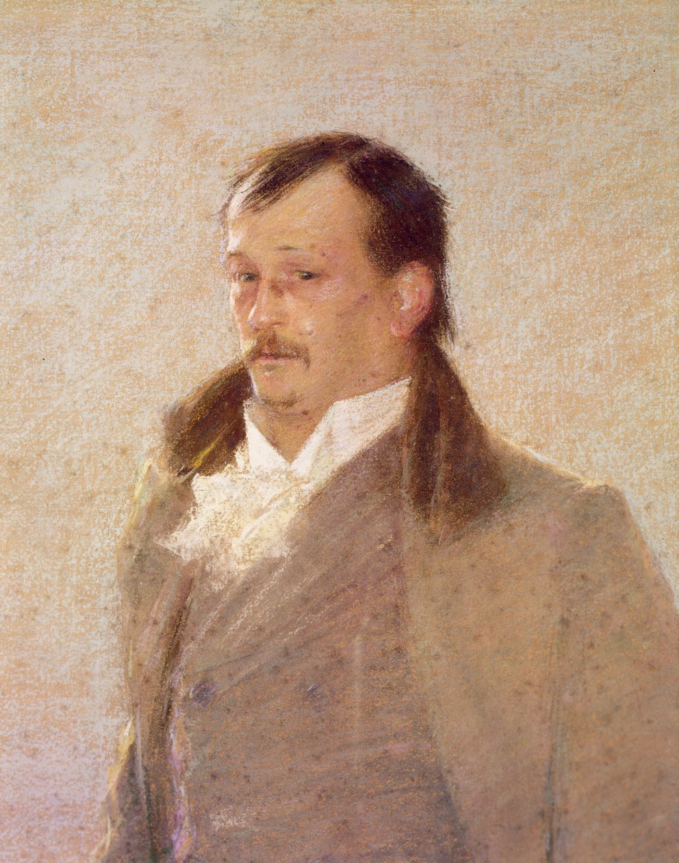 Portret Georges Courteline (olej na płótnie0 (detal 418481) autorstwa William Henry Lake Price