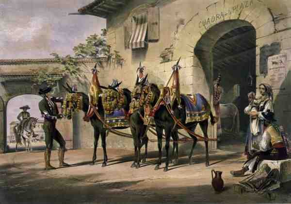 Muły z Plaza de Toros autorstwa William Henry Lake Price